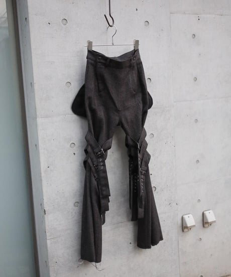Hankes "Bontage flare pants"