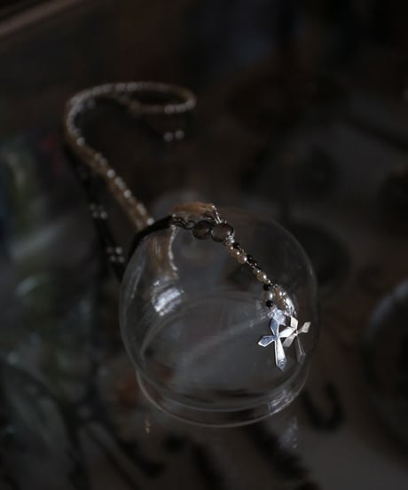WILDFRÄULEIN × μ "Crossing heart pure mindfulness Imitation pearl - Real glasses"