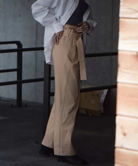 Hankes "Lap pants" Orangebeige denim ver.