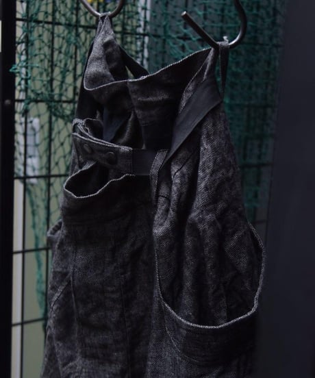 WILDFRÄULEIN "Blackchambray linen sarouel wide pants"