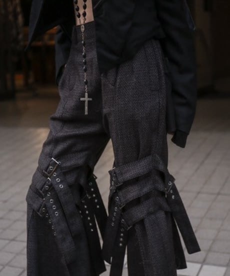 Hankes "Bontage flare pants"