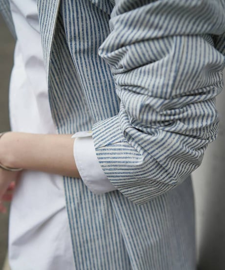 Gauche "Hickory pin stripe atelier coat"