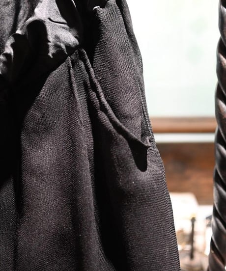 Gauche "Kaya sarouel easy pants" Black gauze.