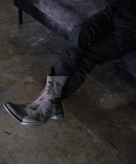 Hankes × Soiihm "Antique canvas boots"