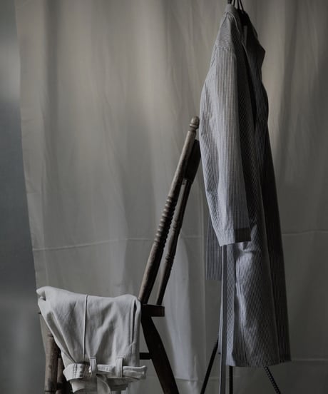 Gauche "Hickory pin stripe atelier coat"