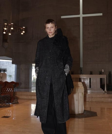 WILDFRÄULEIN "Cotton tweed gekkoh shirt coat"