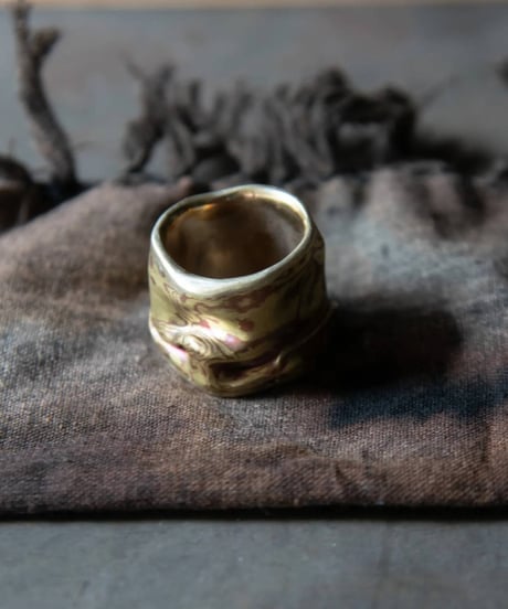 Ferric ''Gravity ring'' 杢目金