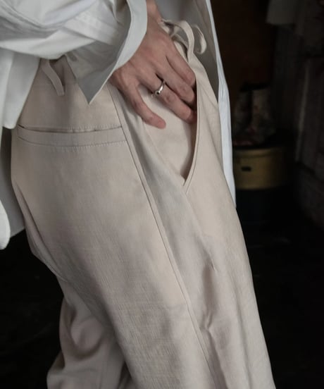WILDFRÄULEIN "Slab linen easy slacks"