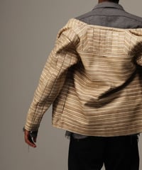 WILDFRÄULEIN "Silk × Jersey bonding blouson"