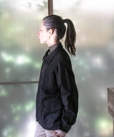 WILDFRÄULEIN "Italian wool jumper" Black Merino.