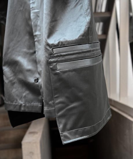 NL "Half sleeve shirt" Silk × nylon satin.