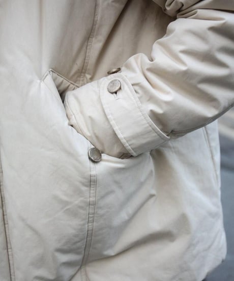 JFR "Snow grey down hoodie"