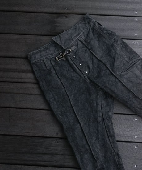 WILDFRÄULEIN "Heavy linen high waist skiny pant"