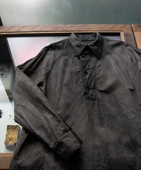 JFR "Pull over shirt" Rust dye & Japanese ink dye