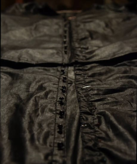 JFR "Chintz black linen shirt"