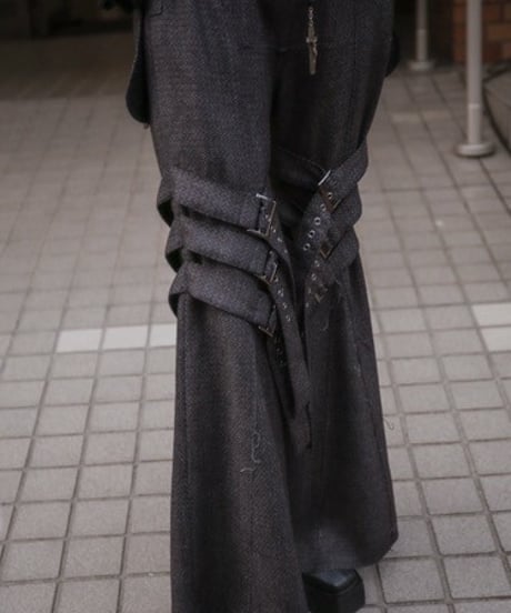 Hankes "Bontage flare pants"