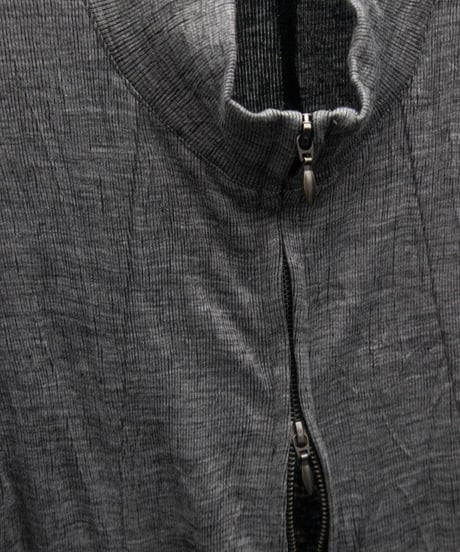 WILDFRÄULEIN "Zip up half sleeves dress coat" Yohryu black & grey.