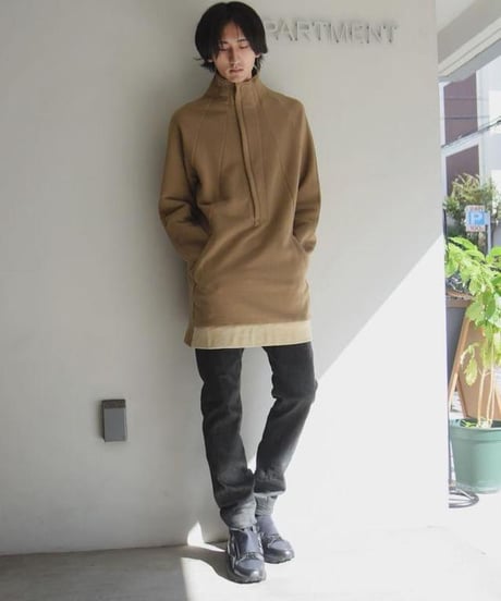 JFR "Middle leng zipup sweat" 2color.