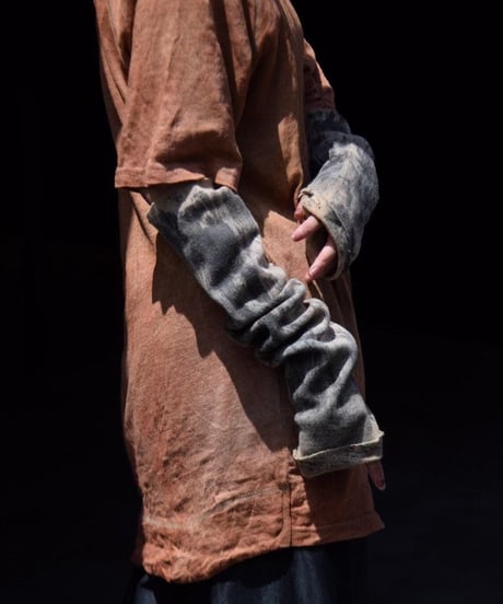 JFR × WILDFRÄULEIN "Solid high neck cutsew" Yohryu black & grey , Linen jersey.