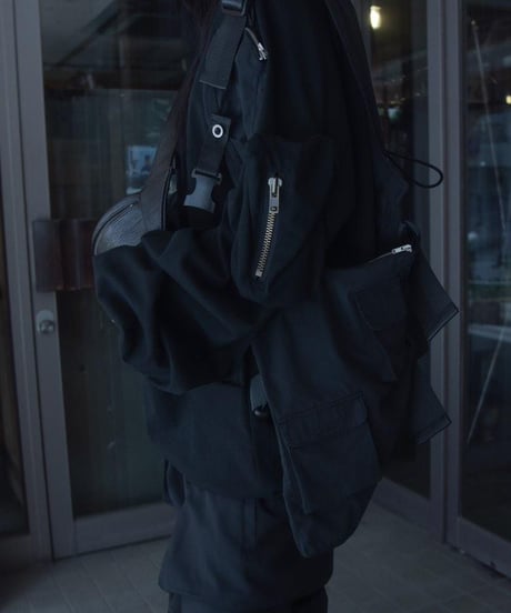 JFR "Reaction exchange zip cutsew" Black & Kaki.