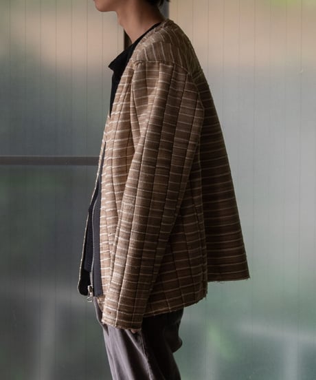 WILDFRÄULEIN "Silk × Jersey bonding blouson"