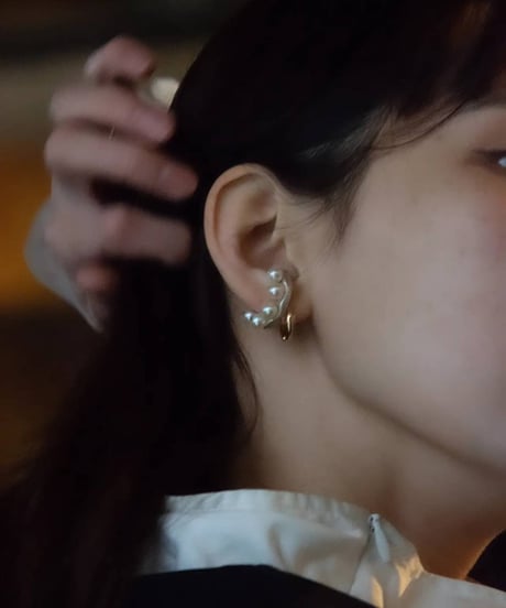 Ferric "Pearl ear cuffs"