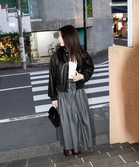WILDFRÄULEIN"The prayers long skirt" Denim & Beige.