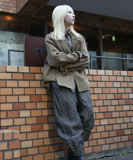 WILDFRÄULEIN "Blackchambray linen sarouel wide pants"