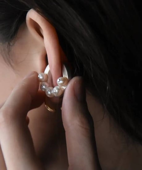 Ferric "Pearl ear cuffs"