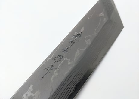 C0092 | 白紙積層 | ウナギ裂150 | 紫檀しのぎ柄