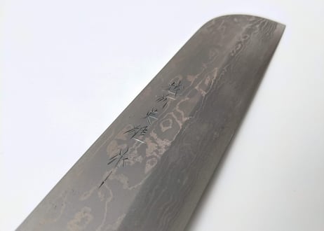 C0827 | 白紙積層 | 鎌薄刃165 | 紫檀八角柄
