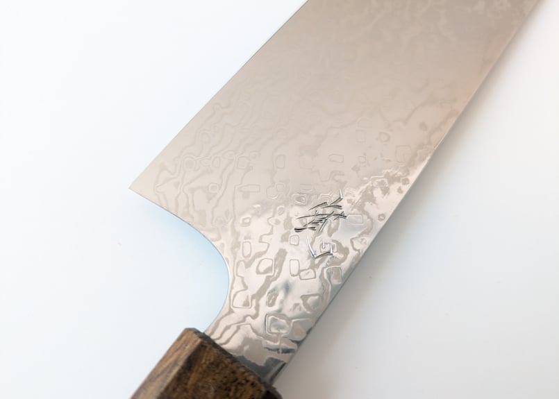 X0008 | ATS34積層 | 菜切 | 樫拭き漆八角柄 | タケフナイフ