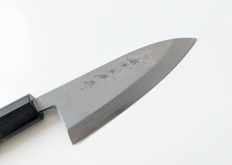 C0505 | 白紙積層 | 出刃4.5寸 | 紫檀しのぎ柄 | タケフナイフビレッジ