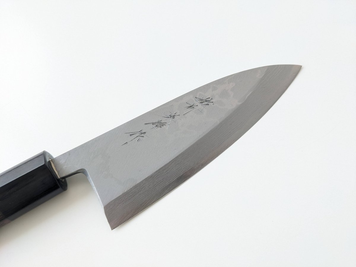 C0505 | 白紙積層 | 出刃4.5寸 | 紫檀しのぎ柄 | タケフナイフビレッジ