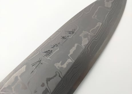 C0845 | 白紙積層 | 出刃5.5寸 | 花梨八角柄