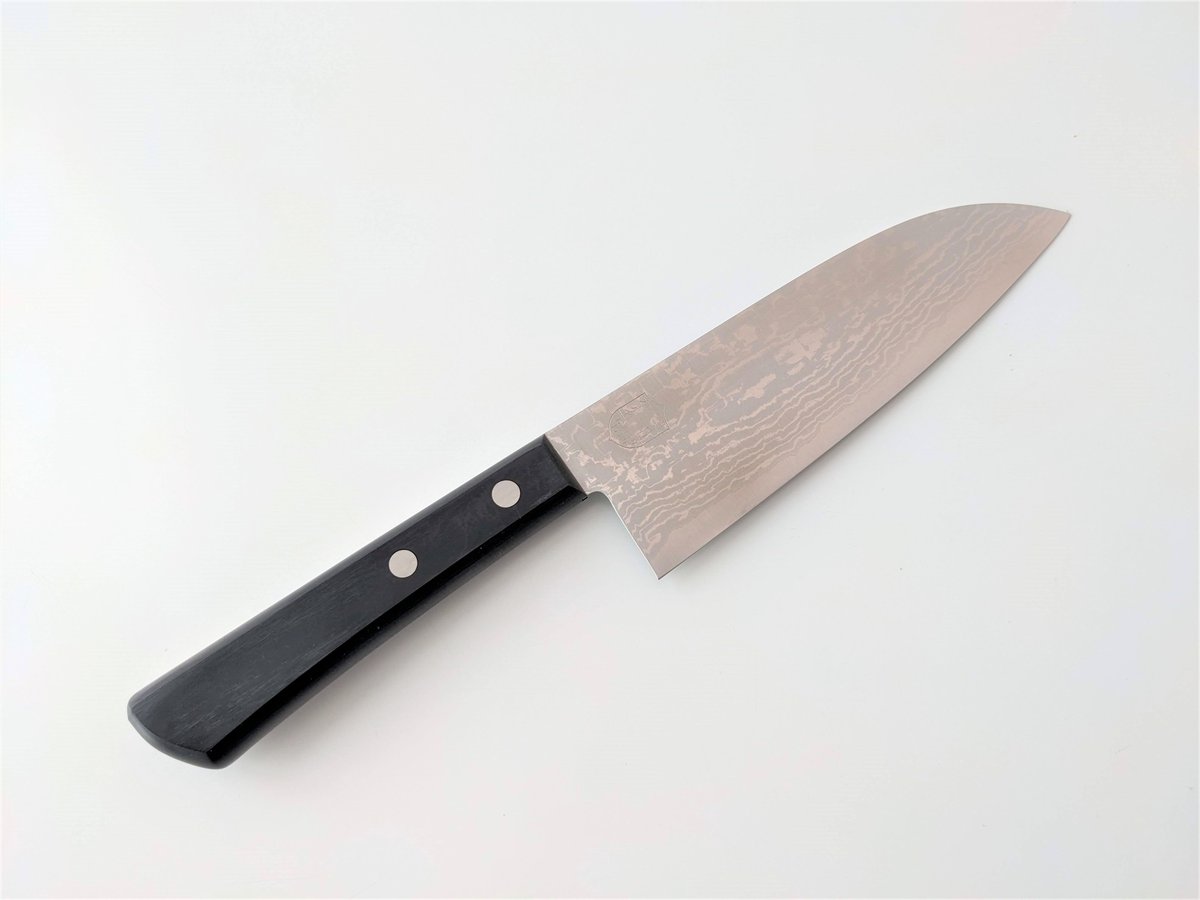 A0151 | VG10積層 | 小三徳 | 合板柄 (黒/茶) | タケフナイフ A0151 | VG10積層 | 小三徳 | 合板柄 (黒/茶) | タケフナイフ