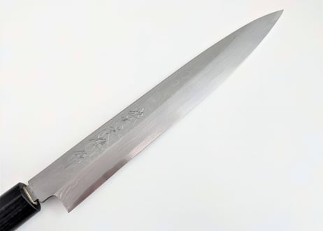 C0100 | 白紙積層 | 柳刃7寸 | 紫檀しのぎ柄