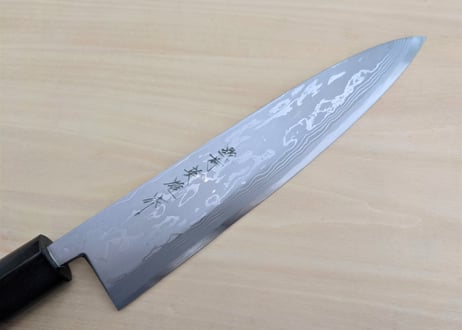 C0074 | 白紙積層 | 身卸8寸 | 紫檀しのぎ柄