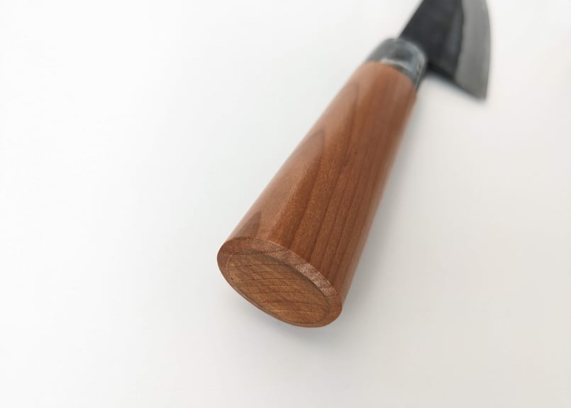 新品未使用　白紙鋼　境志泰　作　「火国」 ￼￼三徳　180ミリ チェリー柄 QN0015 | 白紙 | 三徳 | 桜丸柄 | タケフナイフビレッジ公式ショップ