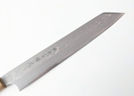 C1011 | 白紙積層 | 切付柳刃8寸 | 水牛八角亀甲