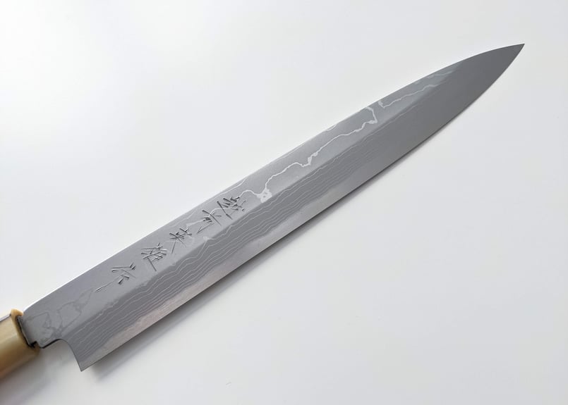 C0916 | 白紙積層 | 柳刃8寸 | 水牛角+亀甲八角柄 | タケフ C0916 | 白紙積層 | 柳刃8寸 | 水牛角+亀甲八角柄 | タケフ