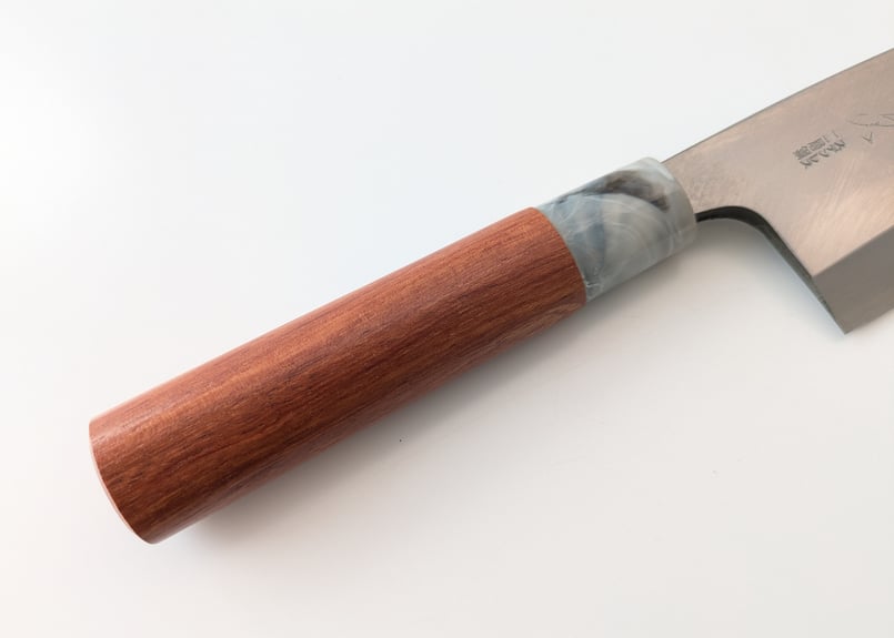 C0903 | ステンレス出刃 | 6寸 | ブビンガ柄・朴木柄 | タケフナイフ