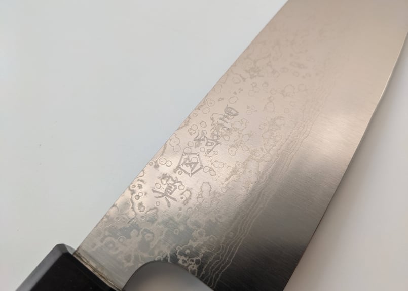 QK0043 | VG10Wニッケル積層 | 三徳 | 黒檀八角柄 | タケフ QK0043 | VG10Wニッケル積層 | 三徳 | 黒檀八角柄 | タケフ