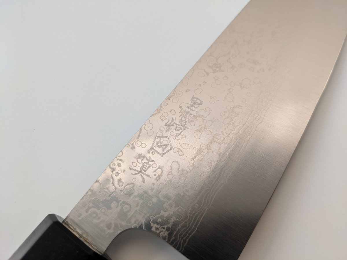 QK0043 | VG10Wニッケル積層 | 三徳 | 黒檀八角柄 | タケフナイフ