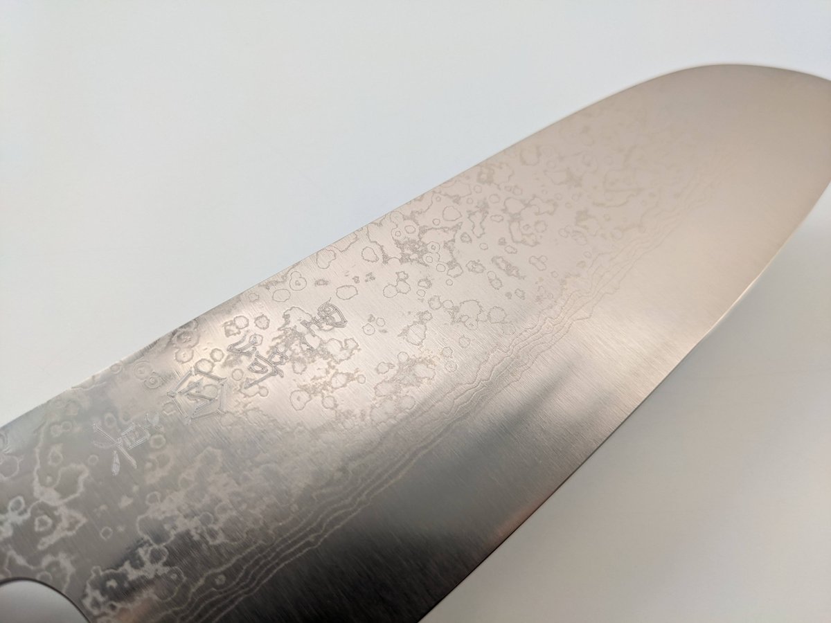 QK0043 | VG10Wニッケル積層 | 三徳 | 黒檀八角柄 | タケフナイフ