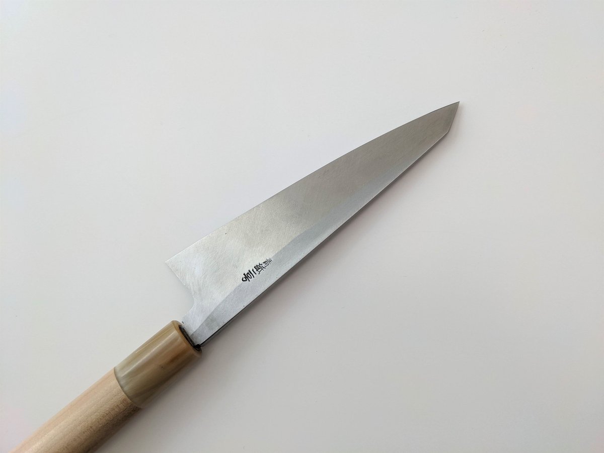 片刃包丁　松刃　北岡英雄作　7-1 片刃包丁 骨スキ① 北岡英雄作