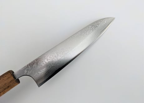 QB0901 | VG10ニッケル積層 | ペティ150 | 磨き | 樫拭き漆柄