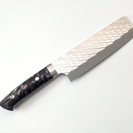 二唐刃物 SPG STRIX 切付 ペティ 150mm 包丁槌目 ダマスカス 越前打刃物