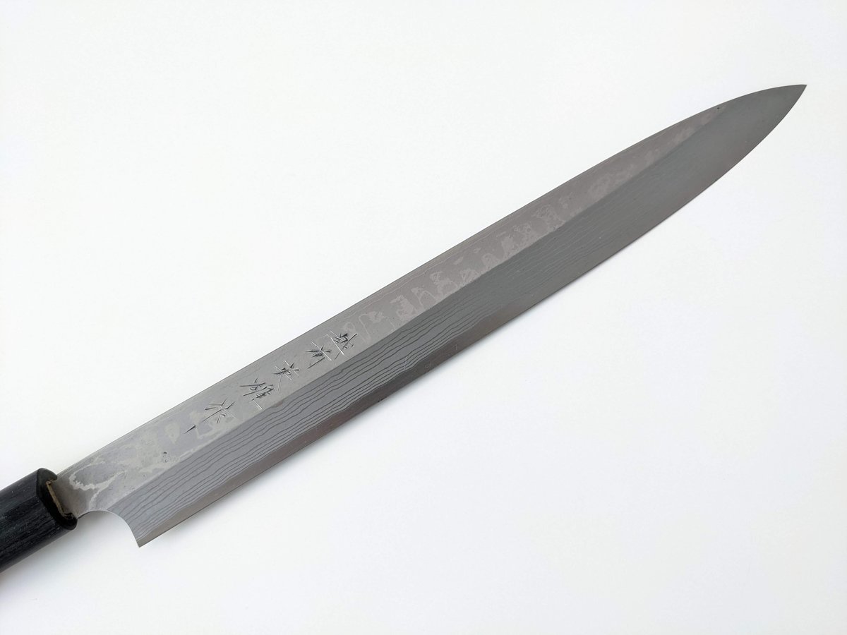 C0076 | 白紙積層 | 柳刃300 | 紫檀しのぎ柄 | タケフナイフビレッジ