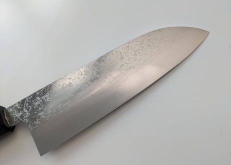 QK0043 | VG10Wニッケル積層 | 三徳 |  黒檀八角柄